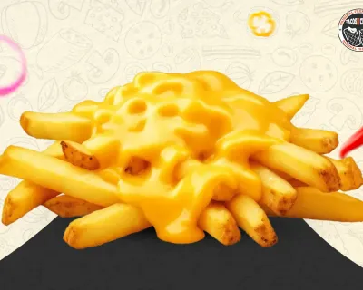 Frites sauce fromagère